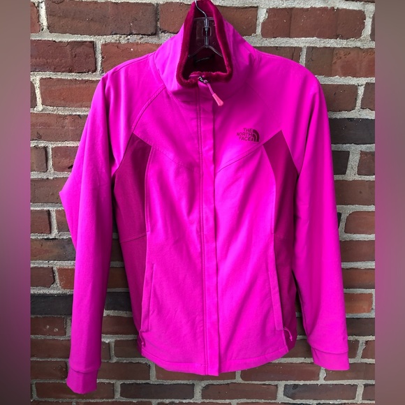 The North Face Women’s Soft Shell Fleece Jacket Size small Magenta - Picture 2 of 14